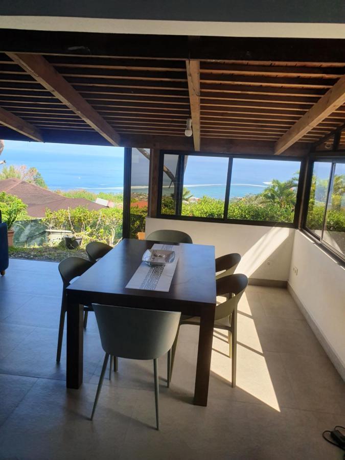 Jolie Maison Vue Ocean Et Moorea Punaauia  Buitenkant foto