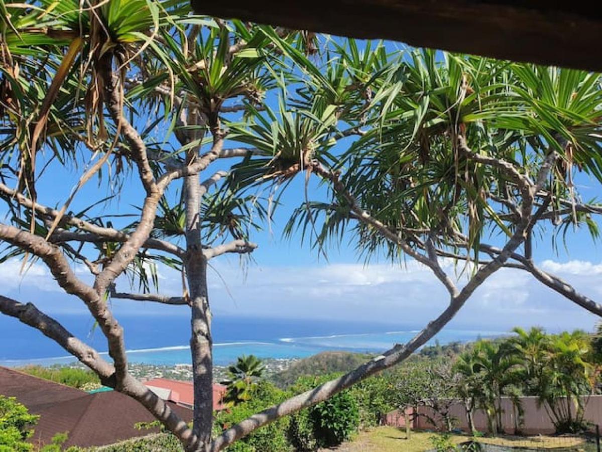 Jolie Maison Vue Ocean Et Moorea Punaauia  Buitenkant foto